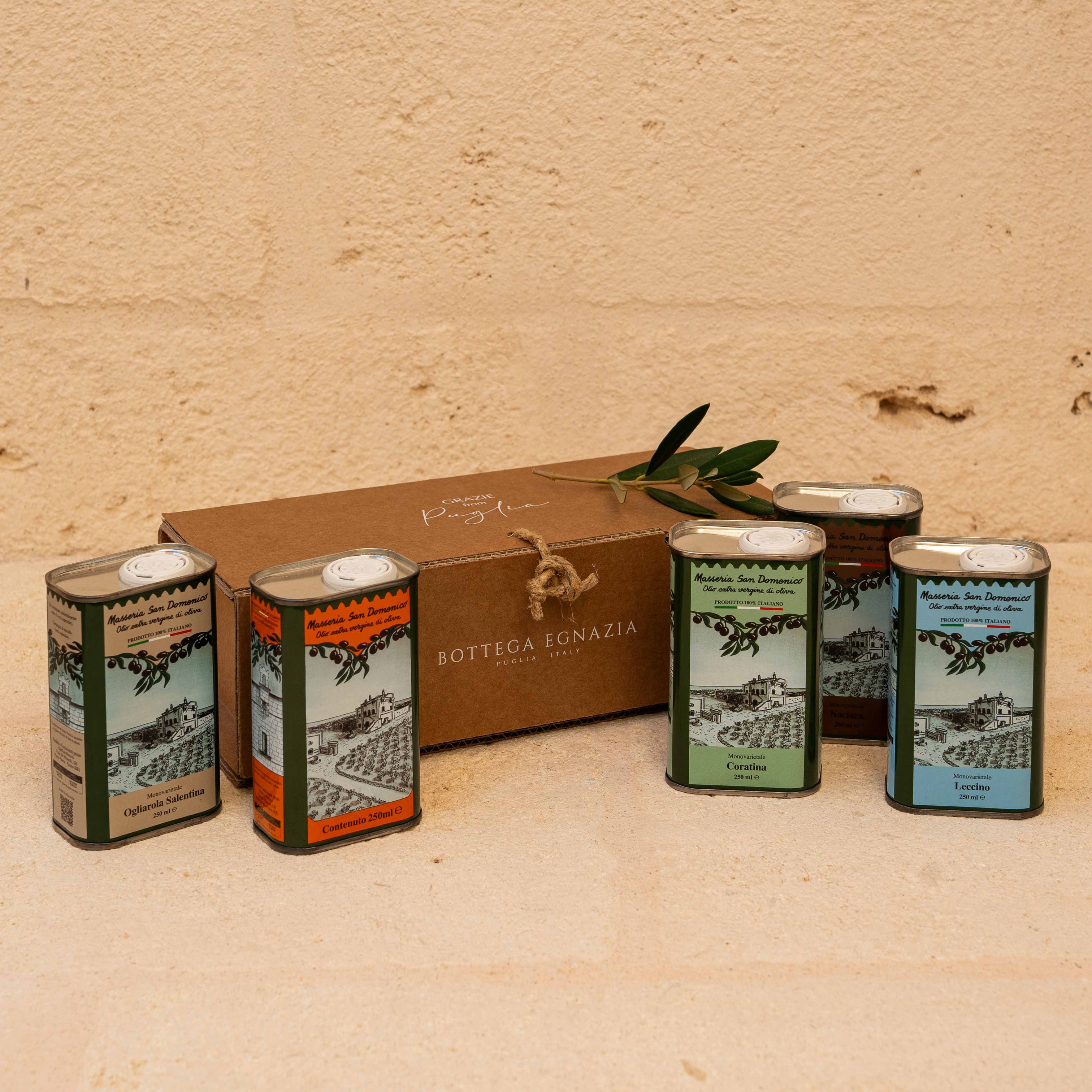 5 Varieties Extra Virgin Olive Oil Bundle – Bottega Egnazia