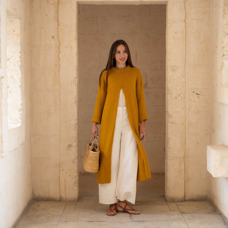 Fontana Dress Brushmere Mustard