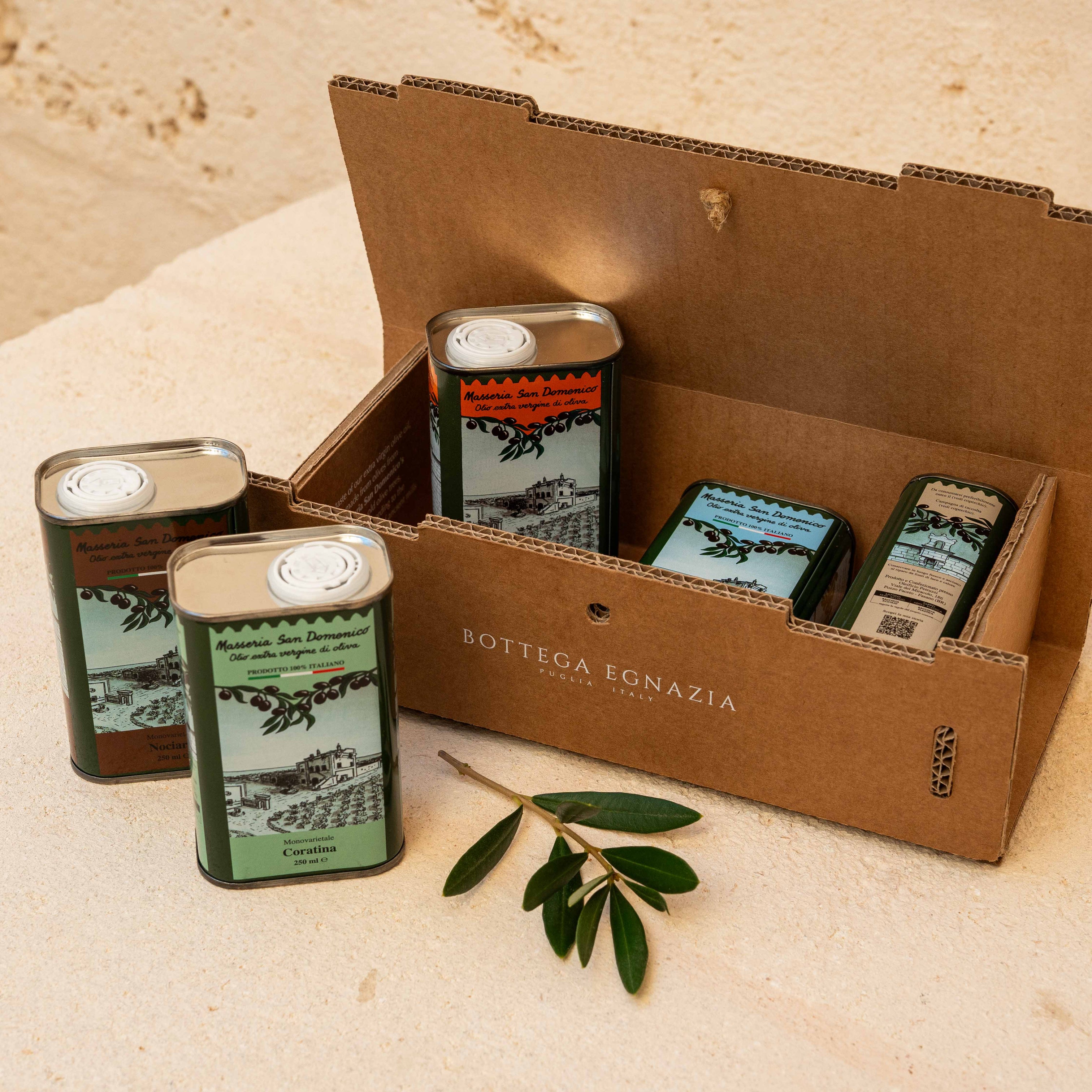 5 Varieties Extra Virgin Olive Oil Bundle – Bottega Egnazia