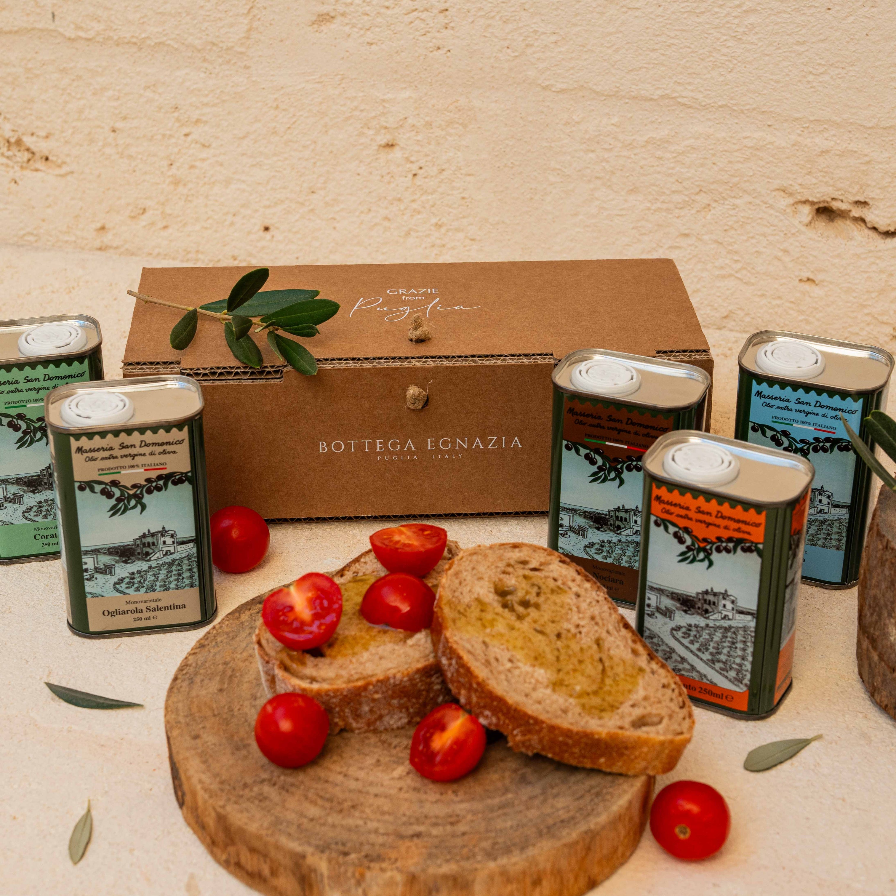 5 Varieties Extra Virgin Olive Oil Bundle – Bottega Egnazia