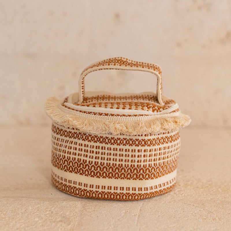 Vintage embroidered Beauty Case Beige - One of a Kind