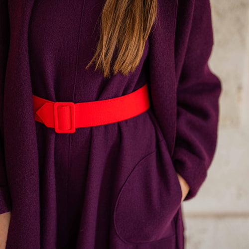 Edda Coat Aubergine