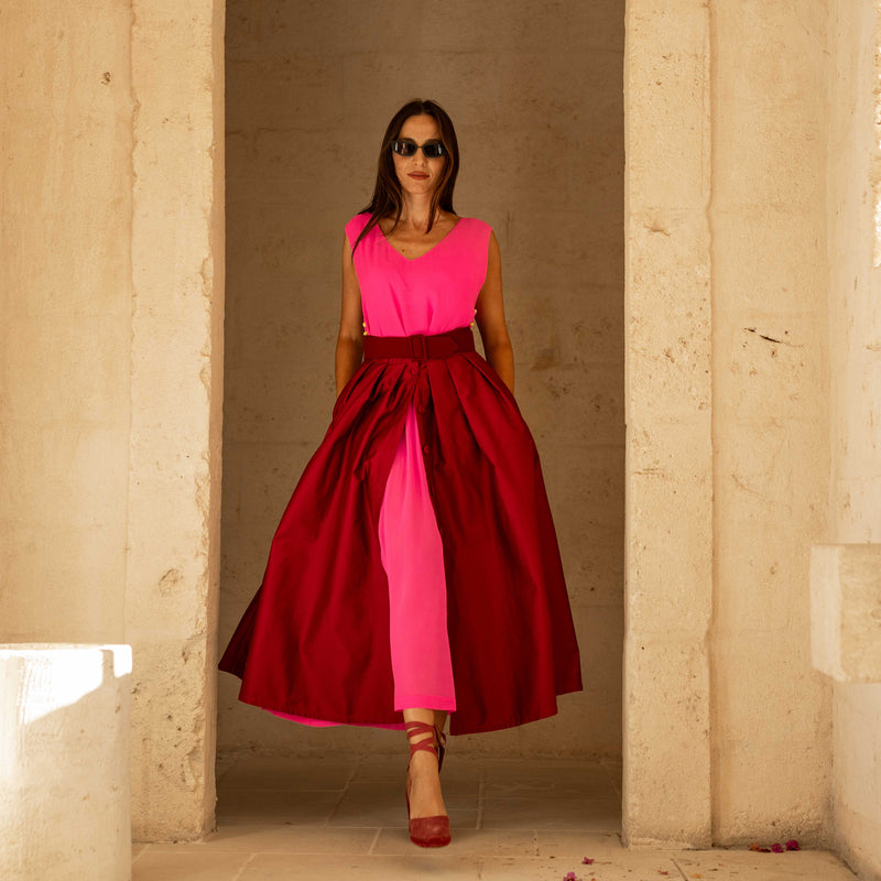 Marta Ferri x BE Massaia Skirt cherry