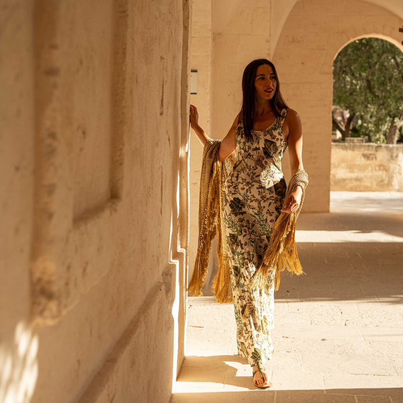 Zarina dress in Multicolor Puglia print