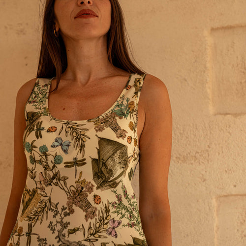 Zarina dress in Multicolor Puglia print