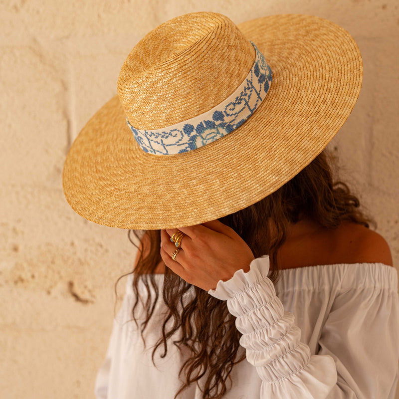 Borsalino x BE One of a Kind hat Blue