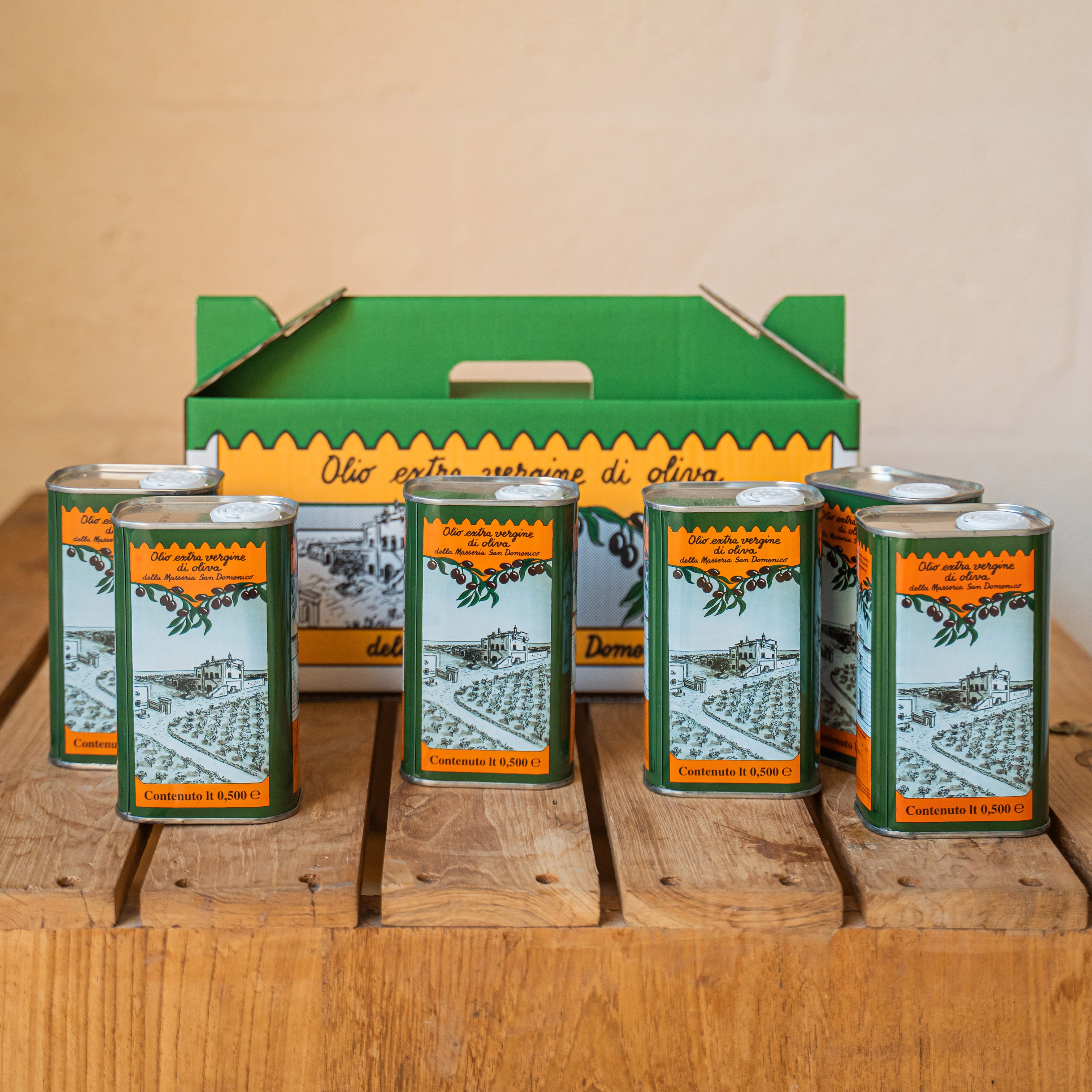 Extra Virgin Olive Oil Gift Box 3 Litres (6 x 0,5L) – Bottega Egnazia