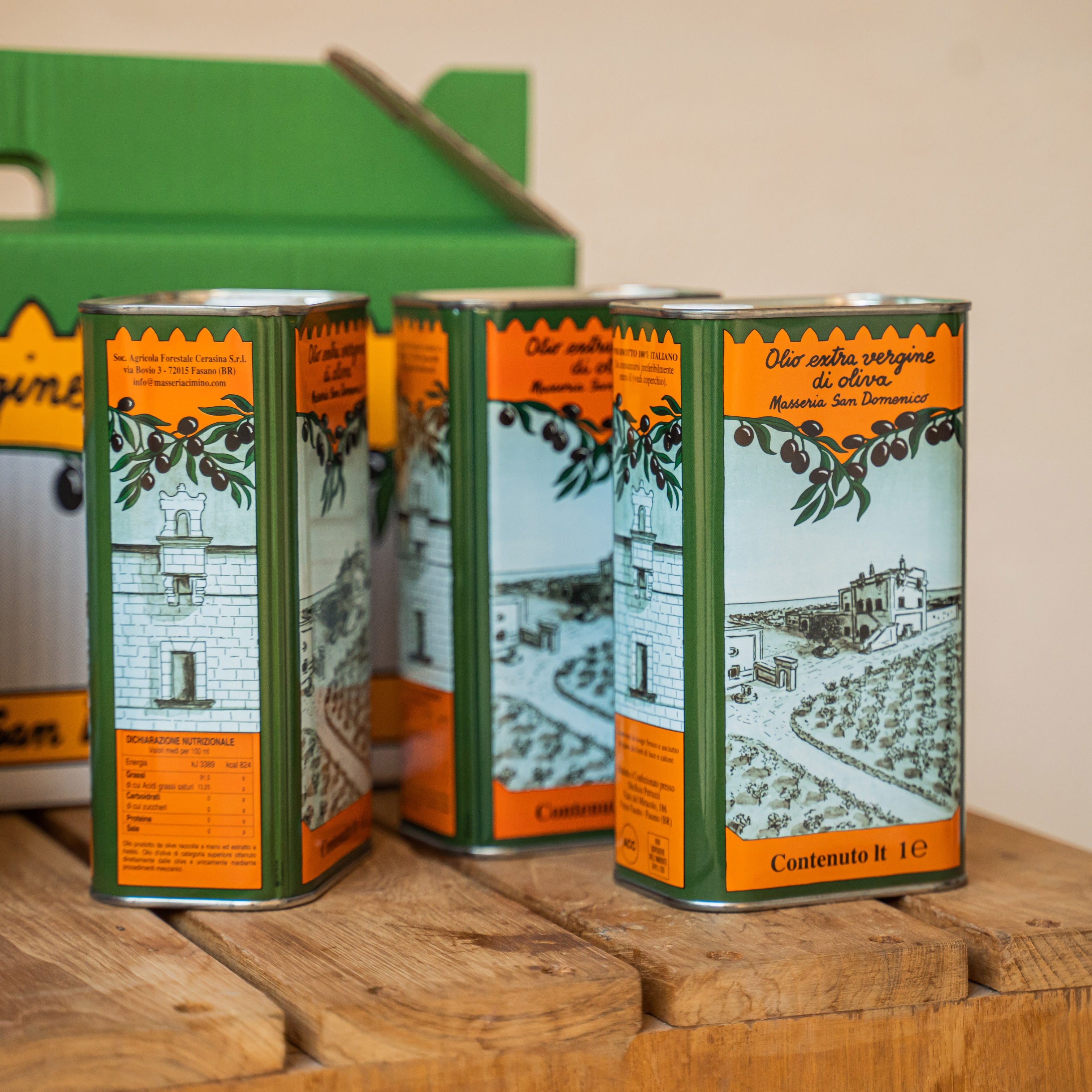 Extra Virgin Olive Oil Gift Box 6 Litres (6 x 1L) – Bottega Egnazia